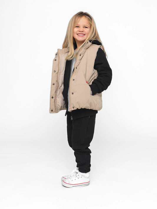 Little Bipsy Puffer Vest - Sand