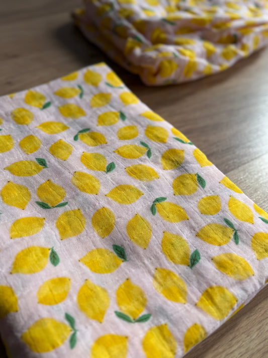 Lemon Sorbet Muslin Swaddle