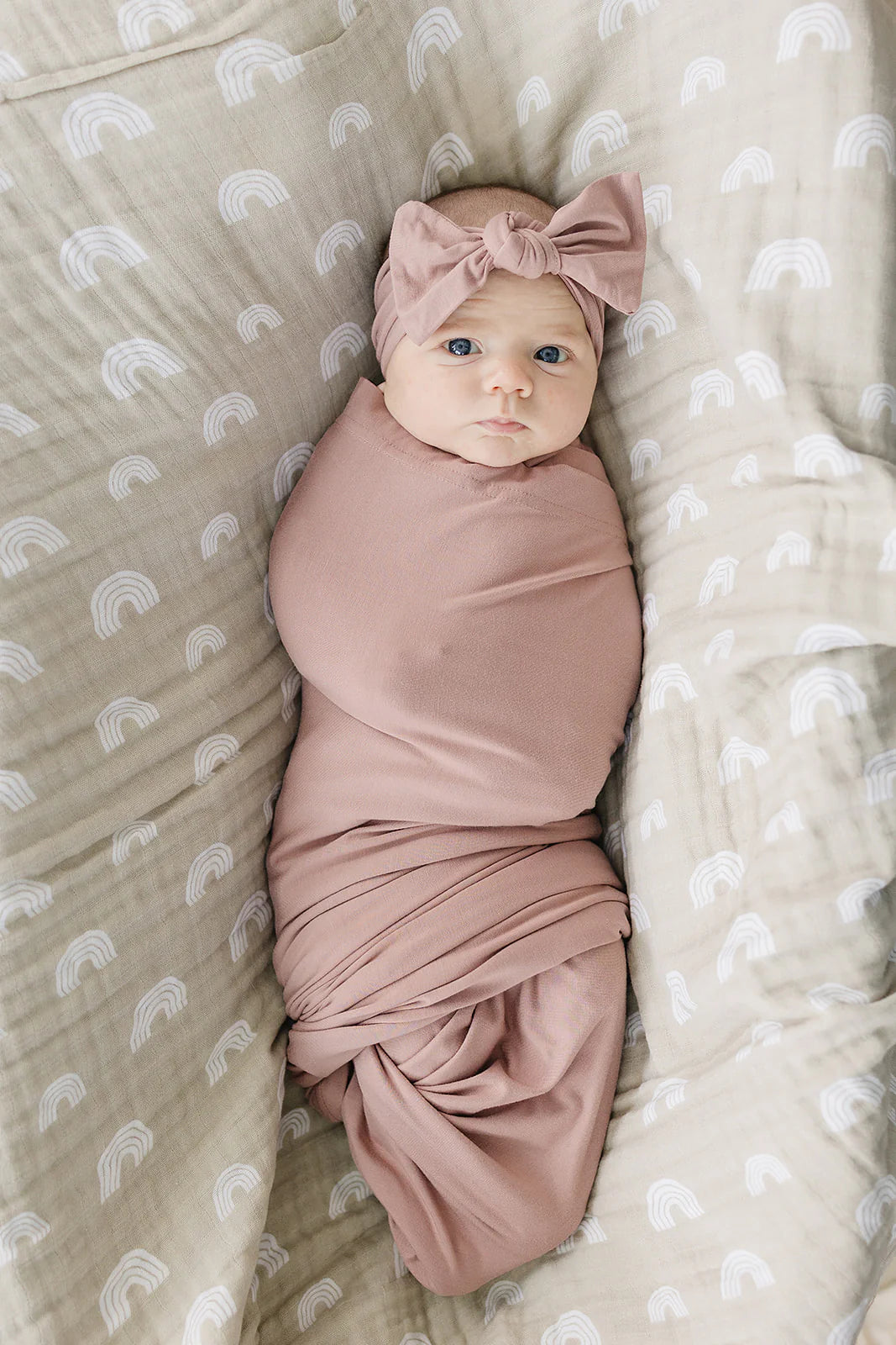 Dusty Rose Bamboo Stretch Swaddle