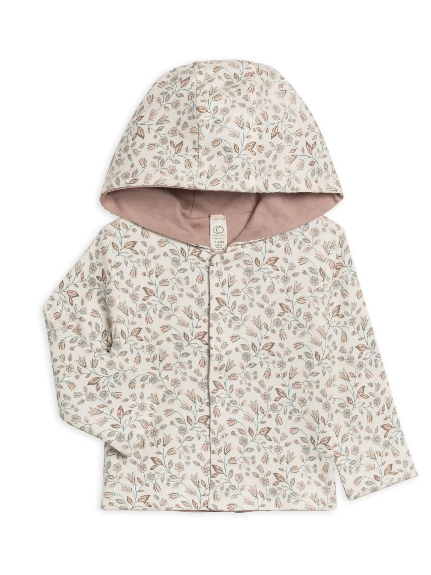 Yuma Floral Organic Baby Reversible Hoodie